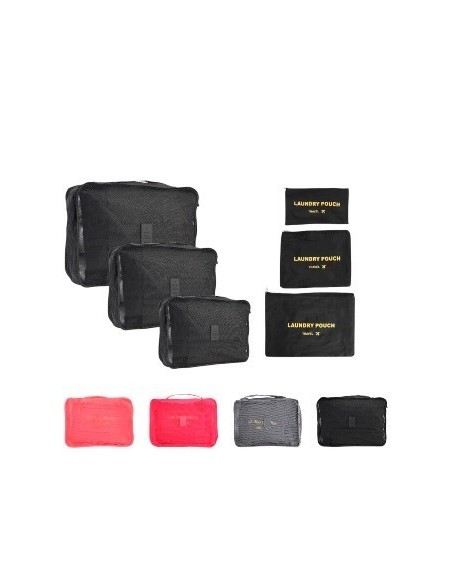 Set X6 Pzas Organizador De Viaje Pierre Cardin Pc3309 Ow01