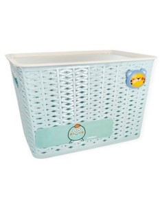 Canasto Plast. 30x25cm Trenzado Infantil Ns371452 Pk01