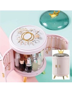 Organizador Bijou Giratorio Corona Rosa Co36rs Cal01