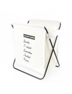 Cesto P/ropa 47x42x54cm Bco C/cano Plegable  B4425 Dec01