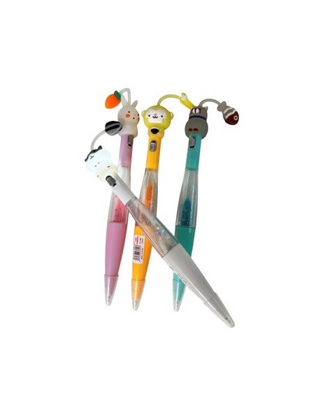 Boligrafo Fantasia C/luz Y Brillantina Hll-062 Col01 (b24)