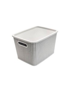 Canasto Rect. 38x29 5x24cm 20l C/tapa Ratan Col. Vs Or29-01s-or29-05s Sao01