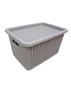 Canasto Rect. 26 2x19x14 3cm 5l C/tapa Ratan Col. Vs Or26-05s-or26-01s-or26-03s Sao01