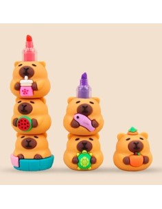 Resaltador X 6 Colores En Caja Capybara Ba-36503 Sf01