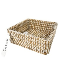 Canasto 22x8cm Cuad Seagrass Ce62283 Cec03