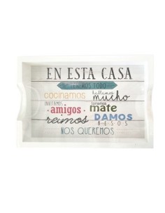 Bandeja 30x20cm Deco C/frases 6500/6520 Decozu