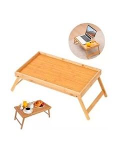 Bandeja De Cama 30 X50cm Bambu C/patas Plegables 06-5 Woo01