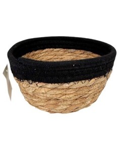 Canasta 17x9cm Seagrass Borde Negro 25602983 Tal01