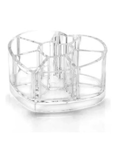 Organizador De Cosmeticos Corazon 11.5cm Acrilico En Caja 4533 Ori02