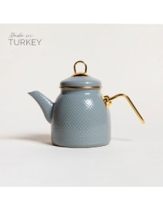 Pava 1300ml Enlozada Col. Gris C/manija Dorado 0137033 Mish02