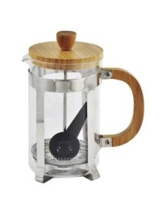Cafetera Vidrio C/tapa Bamboo 600ml C4352 Dec01