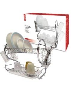 Escurreplatos Chico X16 Cromado C/bandeja + Cubiertero 57910100 Cr02 142441 13959 Tar02 Ori02 Hac02 (b8)