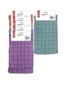 Repasador 58.5x33.5cm A Cuadros 6 Col Cr17990 Cr02