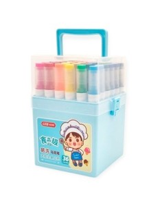 Marcador X 36 Doble Punta Fina/pincel En Pack Fantasia Bd40061 Bd-66642 Sf01