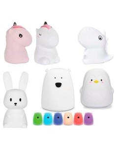 Lampara Velador 17cm Animales  Ll115/ll125/ll127/ll131/ll132 Ck01