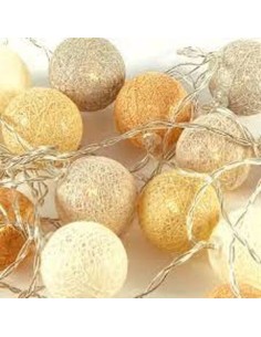 Guirnalda X10 Esferas 6cm S/led Col. Surt. Ga1/ga2/ga3/ga4/ga35 Gal01