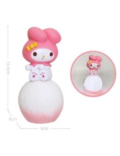 Velador 12cm Kuromi/conejo C/luna Ae50040/ae50039 Sf01