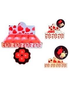 Corazon-oso 6cm C/luz A Pila 26197/27524/27526 Col01