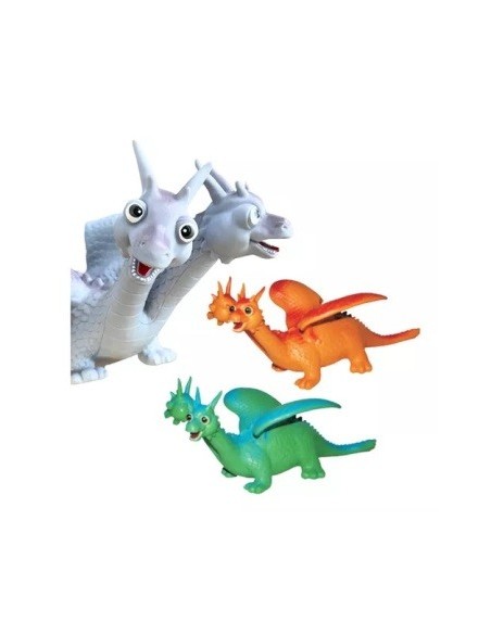 Dragones 2 Cabezas 39cm Latex  Wc-2825/30 Tv01