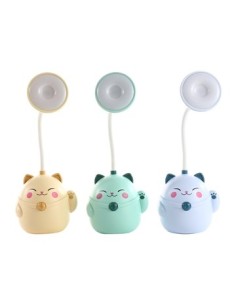 Velador 30cm Gatito/caracol Led De Escritorio C/portalapices 31442 Jm1902/jm1900/jm1905 Mta01 Ben02
