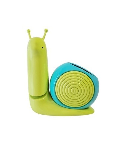 Velador 17cm Led 2 Luces Escritorio Caracol C/porta Lapiz Yw6284 Ori02