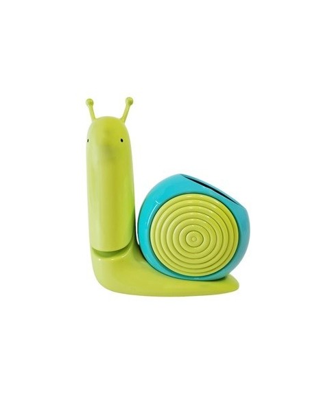 Velador 17cm Led 2 Luces Escritorio Caracol C/porta Lapiz Yw6284 Ori02