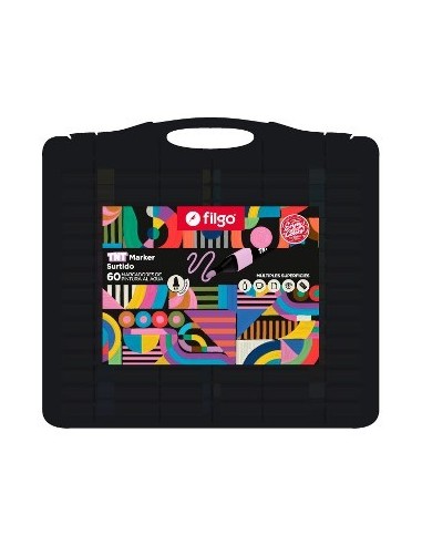 Marcadores X60 Al Agua Tnt Marker En Valija Filgo Tntmkr-ep60-sur Fil01