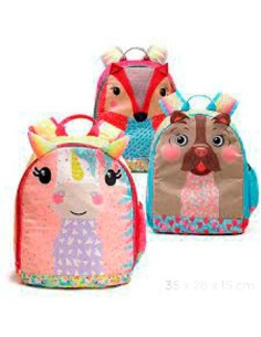 Mochila 14" U Infantil Animales Mod. Surtidos 91.5900003 91.5900004 Lse01 (b12)