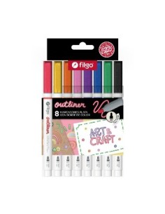 Marcadores X8 Doble Tinta Outliner Filgo Outlm-e8-sur Fil01