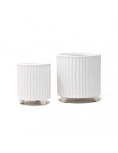 Maceta 14x13cm Rayas Blancas Md9g Gal01