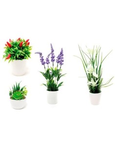 Maceta Ceramica 10cm  Flores Surt  Bf60-bc3-bl9-bf46-bf64-bf63 Gal01