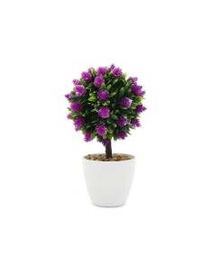Maceta 25cm C-arbolito Y Flores Violeta 14898 Tar02