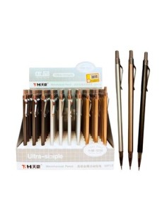 Portaminas 0.5mm C/clip Negro/gris/bronce 29187 Col01 (b60)