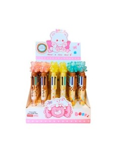 Boligrafo Retractil X6 Colores Osito Transparente 28342 Col01 (b36) (f)