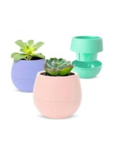 Maceta 9cm Red  Plast  Autoriego Colores Pasteles Surt  02 Beruplast-70-