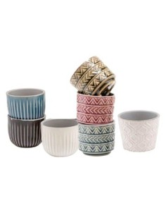 Maceta Ceramica 6x7cm Labrada Vs Modelos Md01