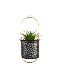 Porta Maceta X1 35x14cm Metal Dorado J38 Jun02