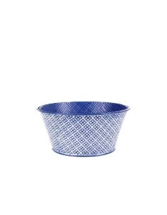 Maceta 16x8cm Metal Azul C-cuadros Mac0059 Moo01