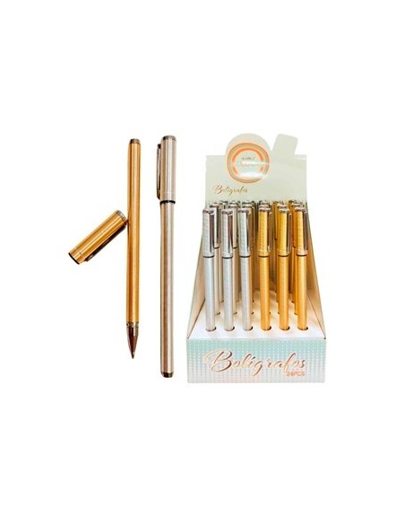 Boligrafo Metal Lineas Plata/oro 29103 Col01 (b24) (f)