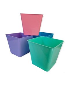 Maceta Plast  N.16 Cuadrada Colores Surt  Beruplast