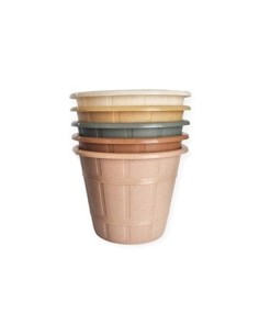 Maceta Plastica N. 12 Facetado Madera Beruplast (b100)