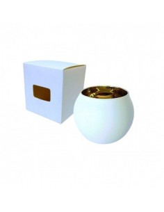 Porta Vela 6cm Bombee Negro-bco  Mate Fondo Dorado Yy1542 Yy1541 Rod02
