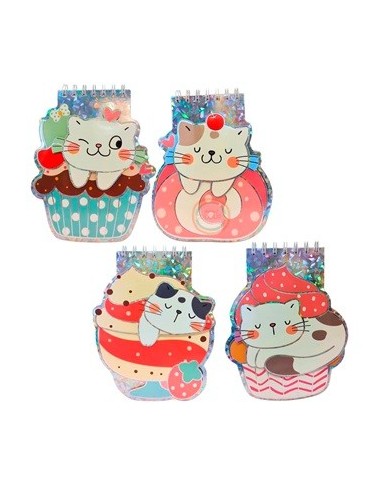 Libreta 60hj Lisas 3d C/espiral Gatitos 28357 Col01 (b24)