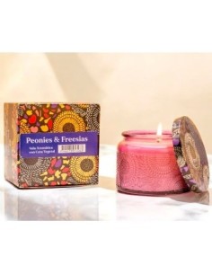 Vela Aromatica Cera Vegetal Luxe En Frasco C/tapa En Caja Aromanza 101hb Ilum01