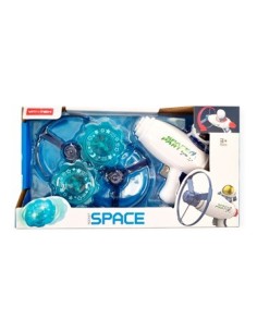 Trompo C/lanzador F/pistola Astronauta En Caja Sd19176z Pk01