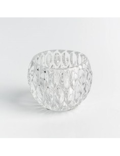 Candelabro 8cm Vidrio Labrado D4164 Dec01