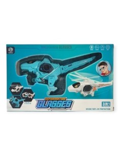 Lentes 3 En 1 Dino/helicoptero/lentes En Caja 6890/1457 Jte01