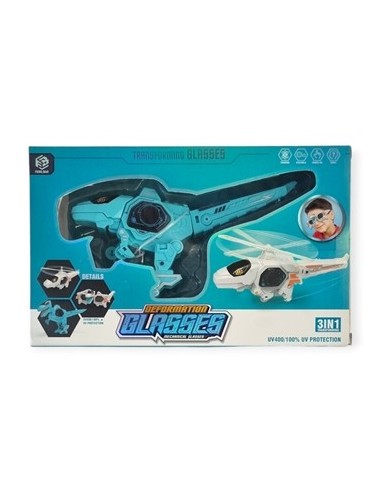 Lentes 3 En 1 Dino/helicoptero/lentes En Caja 6890/1457 Jte01