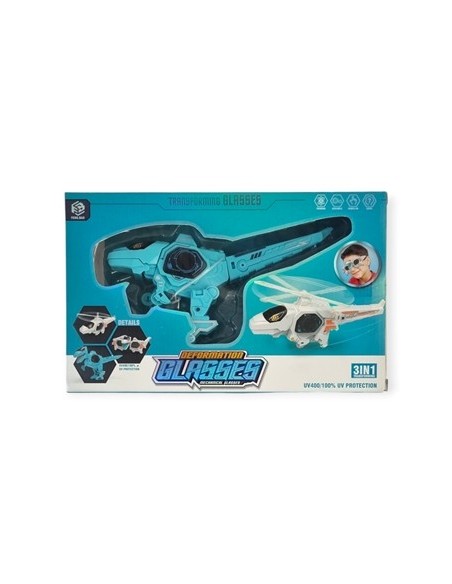 Lentes 3 En 1 Dino/helicoptero/lentes En Caja 6890/1457 Jte01