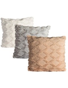 Funda Almohadon 43x43cm Peluda C-rombos-raya F0205-f0131vd F0152-f0206be-f0206g Mf01 Ra23186 Rey03 -b200-